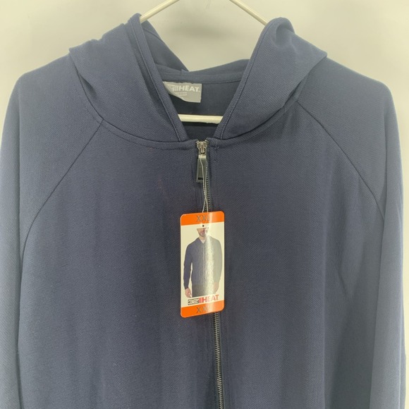 32 Degrees Other - 32 Degrees Heat Men's Full Zip Hooded Jacket, Blue, Size XXL New With Tags